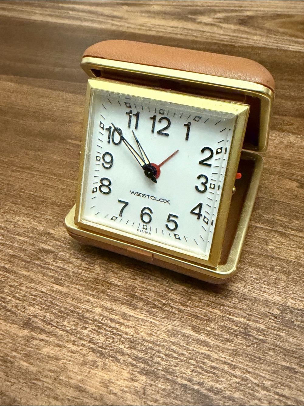Great condition Vintage Westclox Travel Alarm Clock Made In china